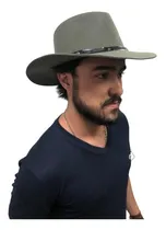 Comprar Chapéu De Caubói Aba Curta Feltro Cinza Pralana Legítimo