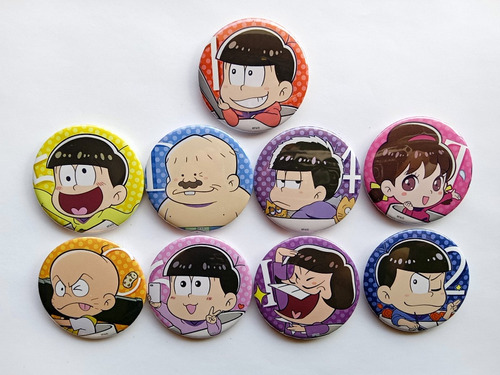 Lote Anime Botones Pin Osomatsu San Originales 