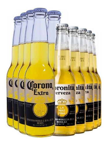 Imagen 1 de 1 de Promo Cerveza Corona 24 Corona 355ml + 24 Corona 210ml