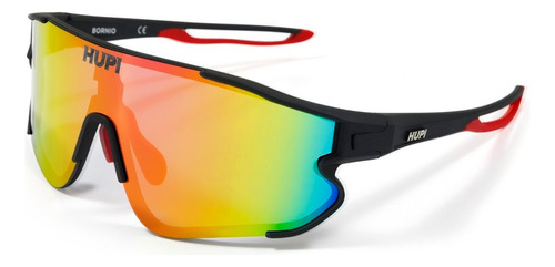 Óculos De Sol Hupi Bornio Feminino Masculino Ciclismo Uv 400 Cor da armação Preto Desenho Esportivo