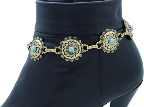 Botas bohemias occidentales Trendyfashionjewelry Tfj para mujer, color