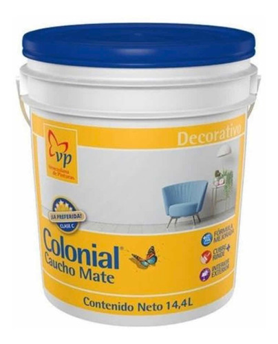 Pintura Colonial Mate Blanco Intenso Cuñete 4galones