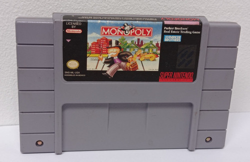 Monopoly Snes Sculptured Software Nintendo