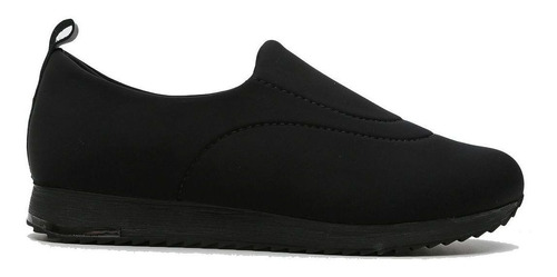 Imagem 2 de 5 de Tênis Feminino Casual Usaflex Diabate V9103 Preto/lycra