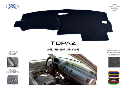 Cubre Tablero Ford Topaz Modelos 1988-1992