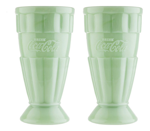 Coca-cola - Taza De Malta De Jadeíta De 16 Oz, Juego De 2, V