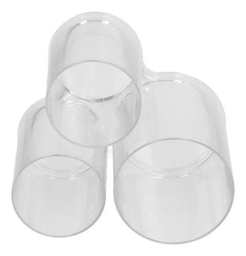 Contenedor De Maquillaje De Plástico Redondo Transparente