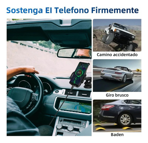 Portacelulares Auto Soporte Para Celular Coche Con Ventosa Color Negro