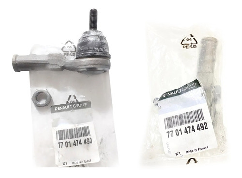 Kit X2 Extremos Direccion Originales Renault Kangoo Clio 2