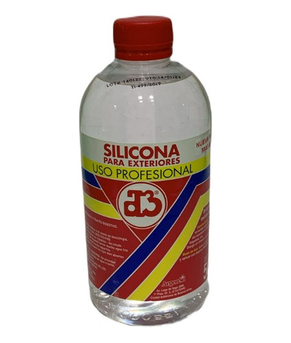 12 U. - Silicona Exterior Liquida X 500cc  - Marca A3