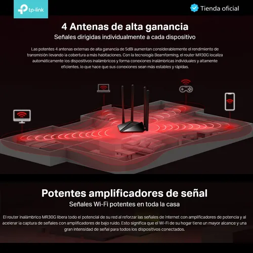 Mercusys Mr30g, Router Gigabit Wifi De Doble Banda Ac1200