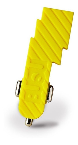 Boqu Bolt Cargador Moda Forma Rayo Amarillo Auto 2.4 Mah