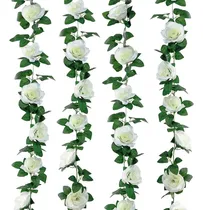 Comprar 10m Flores Artificiales 180 Peonía Follaje Guirnalda Flores