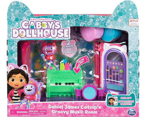Gabbys Dollhouse Cuarto De Dj Música Con 7 Piezas