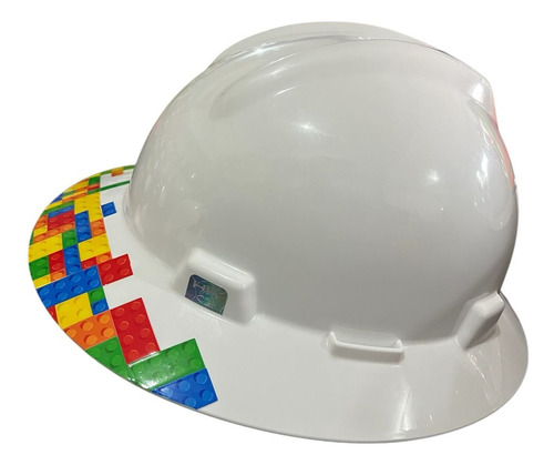 Casco De Seguridad Msa Diseño Impresion Uhd Uv 5020 Blanco