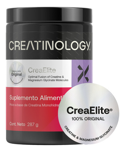 Imagen 2 de 6 de Creatina Monohidratada Polvo Creatinology Magnesio 287g Sabor Neutro