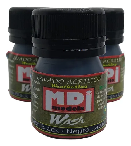 Set De 6 Washes Lavado Weathering Para Maquetas Miniaturas