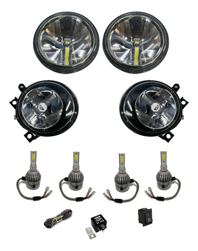 Farol De Neblina Crossfox 2009 Led Kit 11 Peças