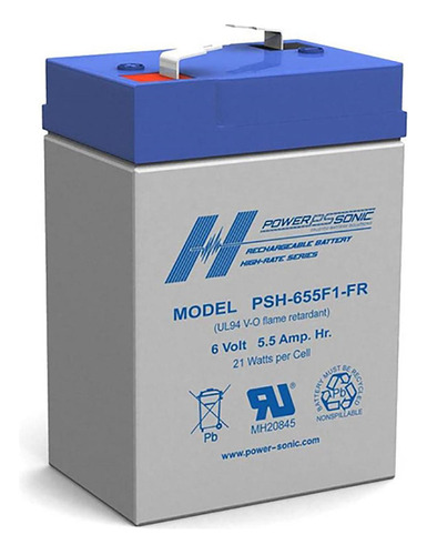 Bateria Resplado Power Sonic Psh-655f1 Fr 6v 5.5ah