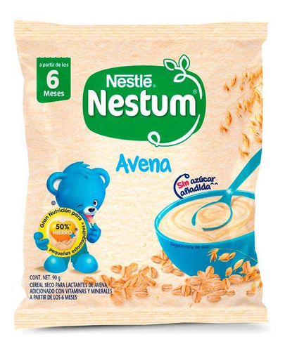 Cereal Infantil Nestum Etapa 1 Avena Bolsa 90g