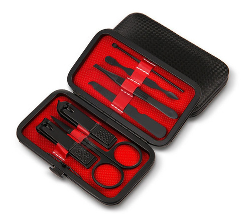 Set Kit Manicura 7 Piezas Con Estuche Pedicura Uñas Manos 