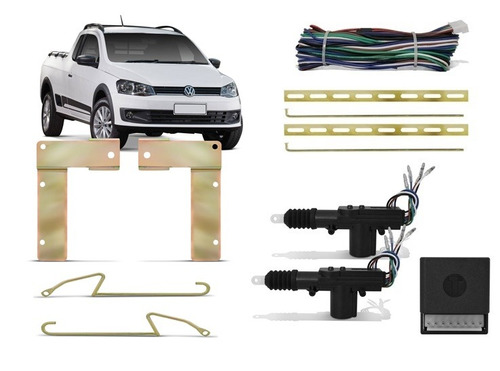 Kit Trava Eletrica Vw Saveiro G5 2 Portas + Suporte