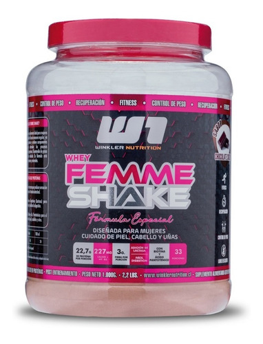 Proteina Mujer Whey Femme Shake 1 Kg. Winkler Nutrition