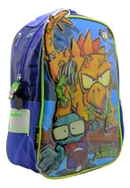Comprar Mochila Escolar Cresko 12p Ultra Zombie Jardin Espalda Color Azul Diseño de la tela ultra zombies