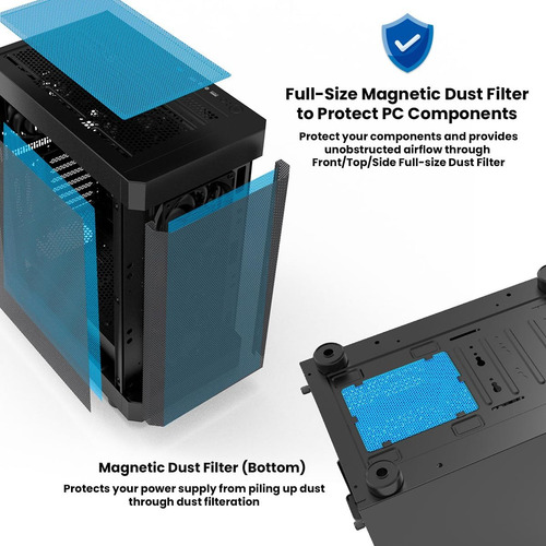 I4 Atx Mid-tower - Carcasa Para Pc Atx, Micro Atx, Mini Itx,