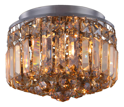 Plafon Skylight Sansas 3023 G9 Bivolt Cromado/champagne