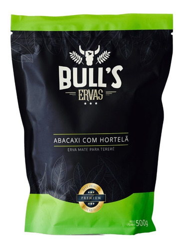 Erva Bull's Premium 500g Abacaxi Com Hortelã Tereré