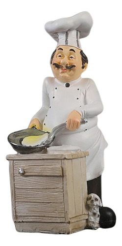 Estatua De Chef De Resina, Modelo De Figura De Chef Franc M