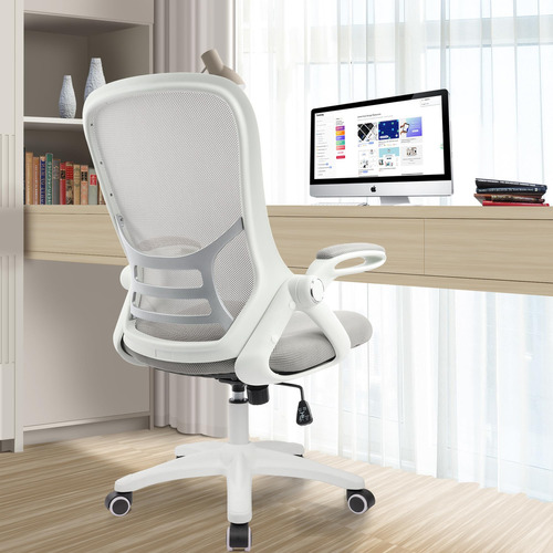 Silla De Oficina Ergonómica De Malla Giratoria Para Comput. Color Gris