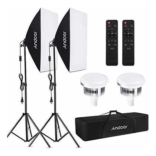 Andoer Studio Photography Light Kit Softbox Lighting