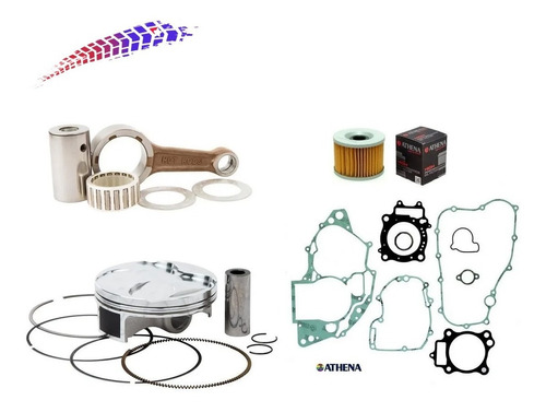 Kit Motor Kxf 250 Pistão + Biela + Juntas + Filtro De Oleo