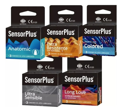 Preservativos Pack X5 Cajas  Condon Sensor Plus
