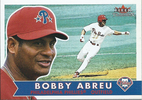 Barajita Bob Abreu Fleer 2001 #187 Phllies