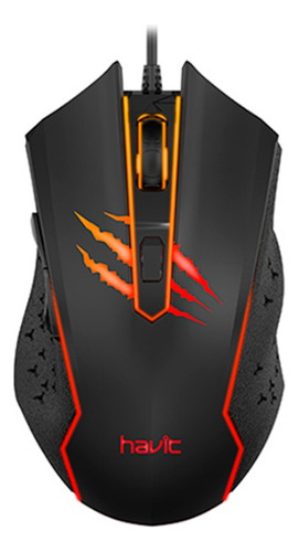 Mouse Gamer Gaming Havit Hv-ms1027 2400dpi 6 Botones