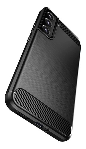 Carcasa De Silicona Para Samsung S22 Plus Carbono + Hidrogel