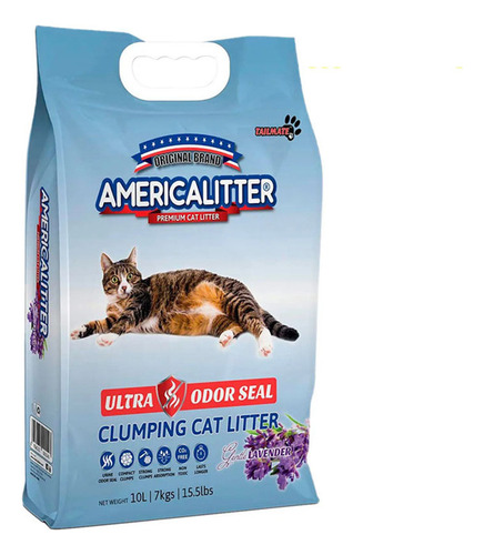 Arena Para Gatos America Litter Ultra Odor Seal Lavanda 7kg