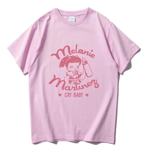 Camiseta Neutra De Algodón Estampada Melanie Martínez