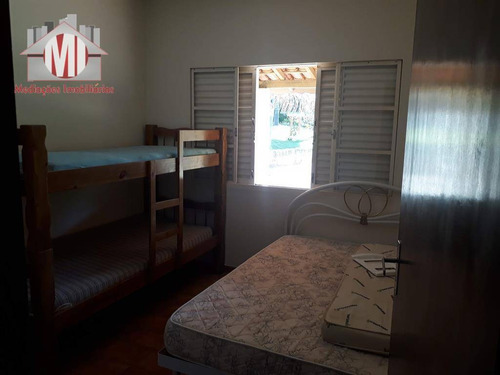 Imagem 15 de 30 de Chácara Com Excelente Localização, Pomar, Casa Com 03 Dormitórios, Piscina, Pertinho Da Cidade À Venda, 11000 M² Por R$ 500.000 - Ch0321
