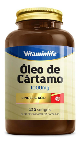 Óleo De Cártamo 120 Softgel - Vitamin Life