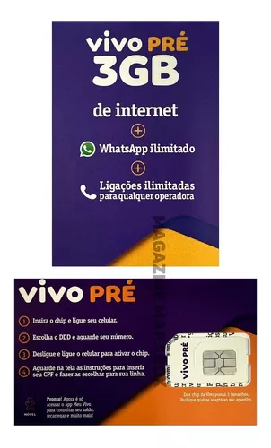 Chip Vivo Pré 4g Qualquer Ddd Do Brasil 11 Ao 99 L