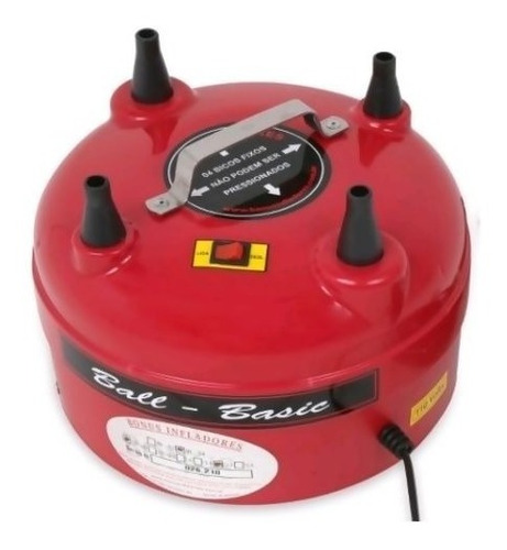 Inflador De Balões Ib-04 Ball Basic 110v - Bonus Cor Vermelho