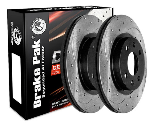 Discos De Freno Brake Pak  Para Renault Clio Fase I 1.4