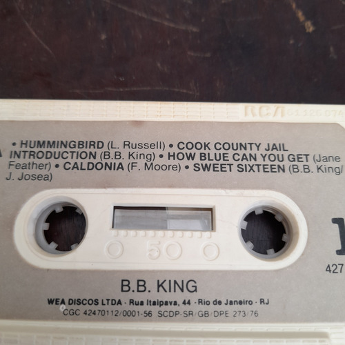 Imagem 5 de 7 de Fita Cassete K7 B.b. King The Best Of Original Ótimo Estado