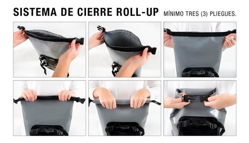 Imagen 2 de 7 de Bolso Moto Circular Estanco 35 Lts Bewolk Bb1235b