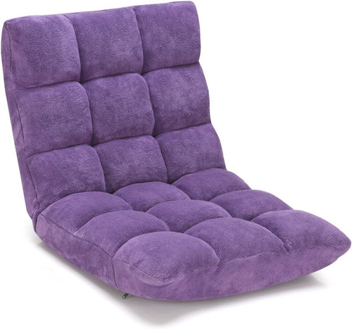 Sofa De Piso Multiuso Plegable 14 Posiciones - Violeta