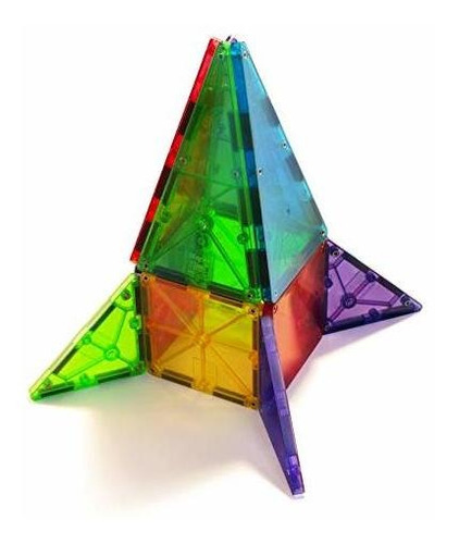 Juegos Magna-tiles - Juego De 32 Colores Transparentes, Las